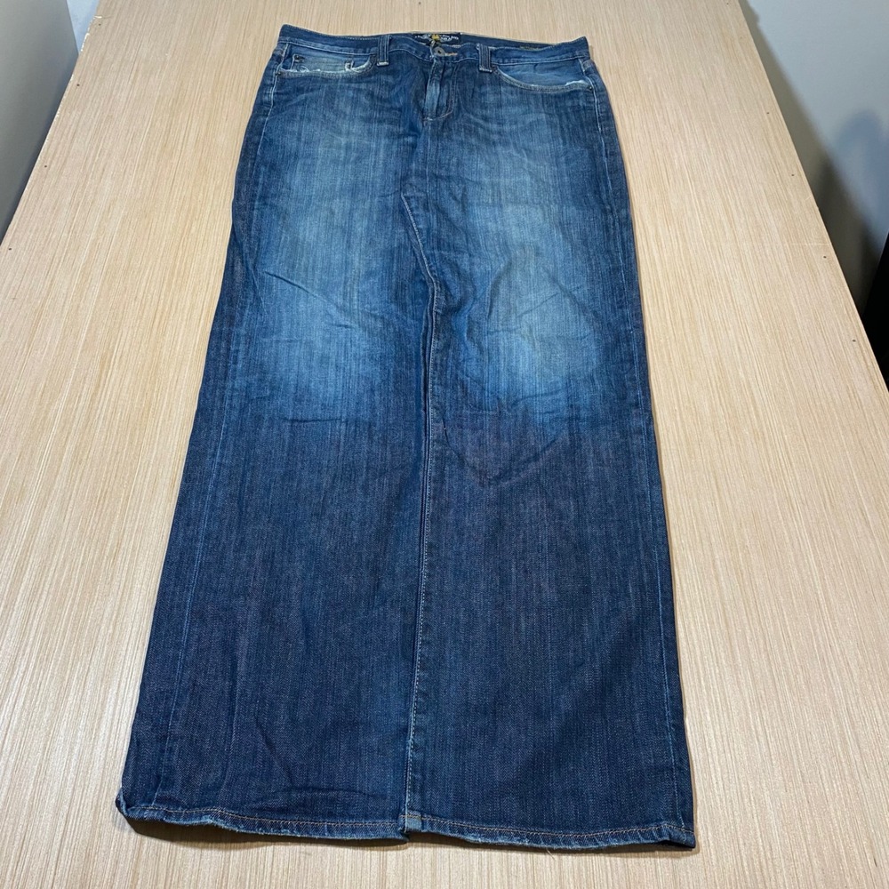 Lucky Brand Mens 34x34 Medium Wash Straight Leg Denim Blue Jeans 121 Heritage